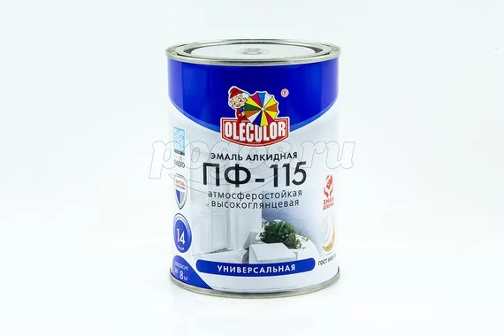 Эмаль алкидная ПФ-115 красный ( 0.8кг) Престиж OLECOLOR