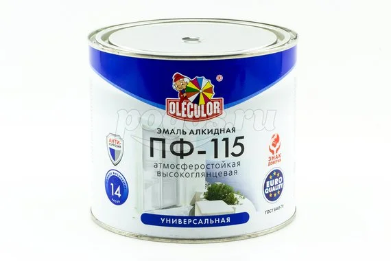 Эмаль алкидная ПФ-115 черный (1.8кг) Престиж OLECOLOR