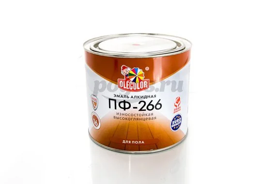 Эмаль алкидная ПФ-266 для пола желто-коричневая 1.9кг Престиж OLECOLOR
