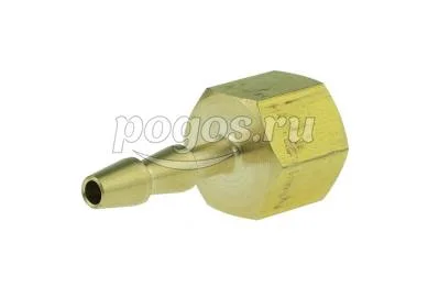 Переходник для манометра  вн.: М12х1,5; нар.: штуцер для шланга 6,5мм. (латунь)  РОСМА