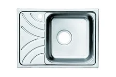 Мойка, нержавеющая сталь, полированная, чаша слева, 605*440, Arro S  IDDIS