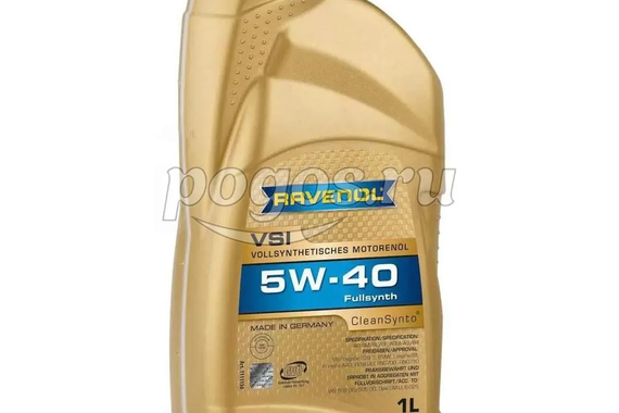 Масло моторное 5W40 1л, VSI SL/CF  RAVENOL