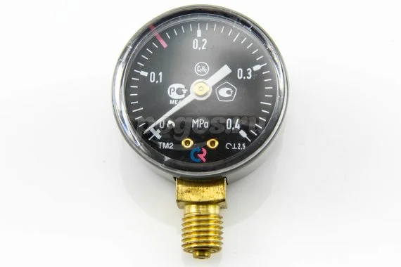 Манометр РОСМА ТМ-210Р.00 (0...0.4МПа) М12х1.5 ацетилен