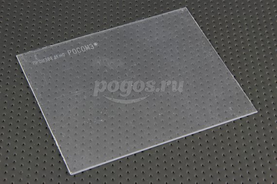 Пластина защитная прозрачная, поликарбонат, 110х90мм