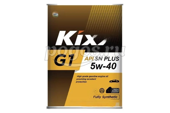 Масло моторное 5W40 4л, G1 SN Plus син.  KIXX