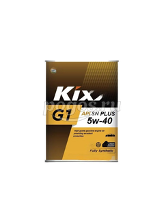 Масло моторное 5W40 4л, G1 SN Plus син. KIXX