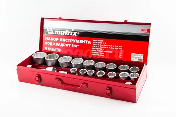 Набор торцевых головок 20 предметов (3/4" DR 19-50 мм) Matrix