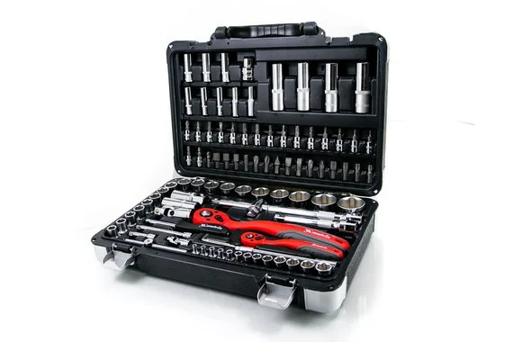 Набор инструмента  94 предмета, 1/4", 1/2", Cr-V, S2, усиленный кейс Professional  MATRIX  