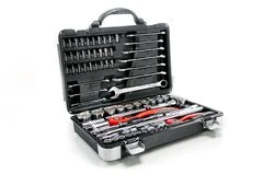 Набор инструмента  77 предметов, 1/4", 1/2", Cr-V, S2, усиленный кейс Professional  MATRIX 