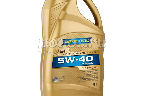 Масло моторное 5W40 VSI SL/CF, 4л.  RAVENOL