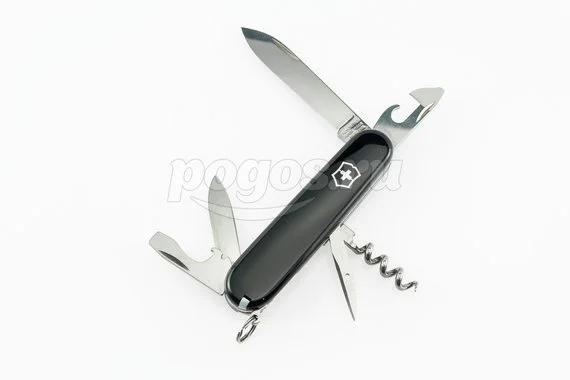 Мультитул Spartan 12 функций 91 мм черный карт.коробка  VICTORINOX