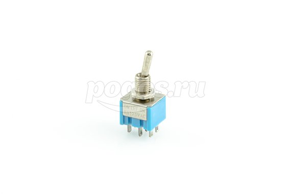 Тумблер 250V 3А (6c) ON-OFF-ON двухполюсный Micro (MTS-203) REXANT