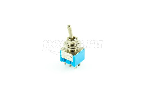 Тумблер 250V 3А (6c) ON-ON двухполюсный Micro (MTS-202) REXANT