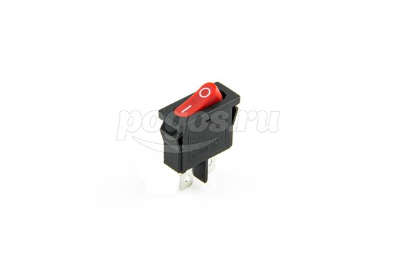 Выключатель клавишный 250V 6А (2с) ON-OFF красный Mini (RWB-103, SC-766, MRS-101-5) REXANT