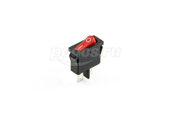 Выключатель клавишный 250V 6А (2с) ON-OFF красный Mini (RWB-103, SC-766, MRS-101-5) REXANT