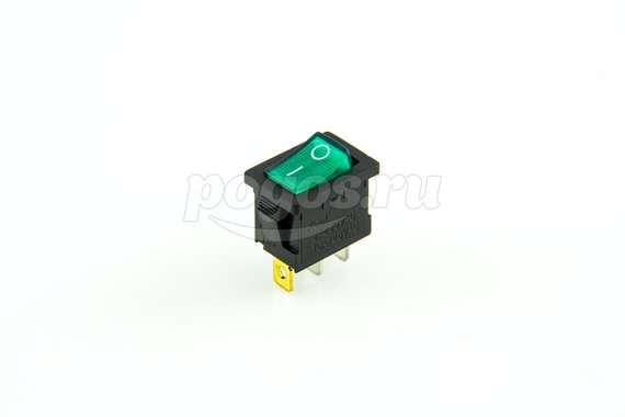 Выключатель клавишный 250V 6А (3с) ON-OFF с подсветкой Mini (RWB-206, SC-768) REXANT