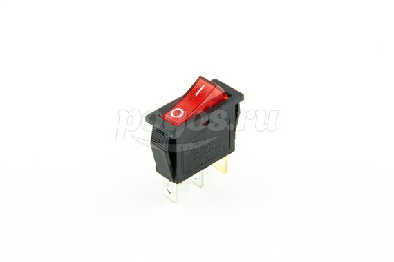 Выключатель клавишный 250V 15А (3с) ON-OFF с подсветкой (RWB-404, SC-791, IRS-101-1C) REXANT