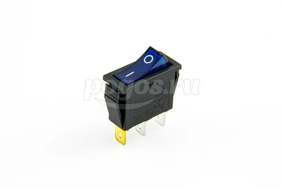 Выключатель клавишный 250V 15А (3с) ON-OFF с подсветкой (RWB-404, SC-791, IRS-101-1C) REXANT