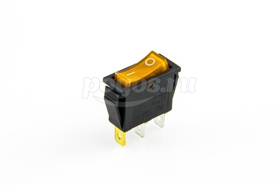 Выключатель клавишный 250V 15А (3с) ON-OFF с подсветкой (RWB-404, SC-791, IRS-101-1C) REXANT