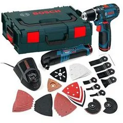 Комплект универсальный BOSCH,резак GOP 10,8 V-LI + шуруповет GSR 10,8-2-LI