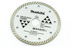 Диск отрезной MAKITA Turbo 125х2х22мм алмазный 7мм