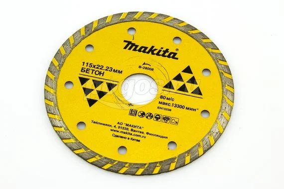 Диск отрезной MAKITA Standart 115х1.9х22мм алмазный 7мм