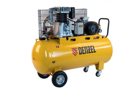 Компрессор масляный ременной 380V 4кВт 690л/мин 200л 10 бар BCI4000-T/200  DENZEL