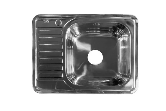 Мойка, нержавеющая сталь,  полированная, чаша справа, 650*500, Basic  IDDIS