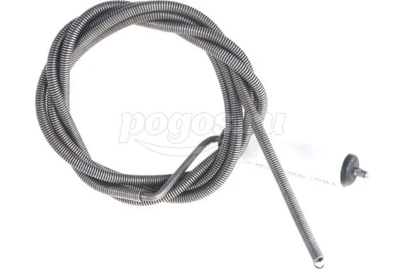 Сантехнический трос СТМ 6,0 мм х 1,5 м с ручкой сталь CIDCS015