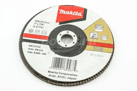 Диск лепестковый MAKITA Z 80 180х22мм