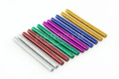 Стержень клеевой 7мм цветные с блестками 12шт DREMEL