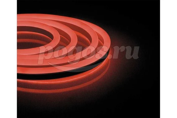 Светодиодная лента FERON 120SMD 2835 /м 9,6Вт/м 230V IP67 50м, красный, LS720 29562