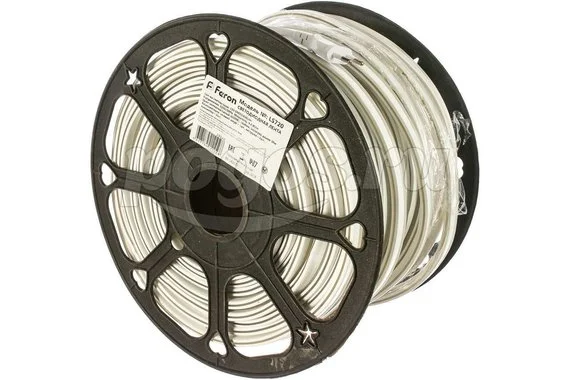 Светодиодная лента FERON 120SMD 2835 /м 9,6Вт/м 230V IP67 50м, 6500К, LS720 29560