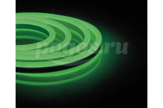Светодиодная лента FERON 120SMD 2835 /м 9,6Вт/м 230V IP67 50м, зеленый, LS720 29564