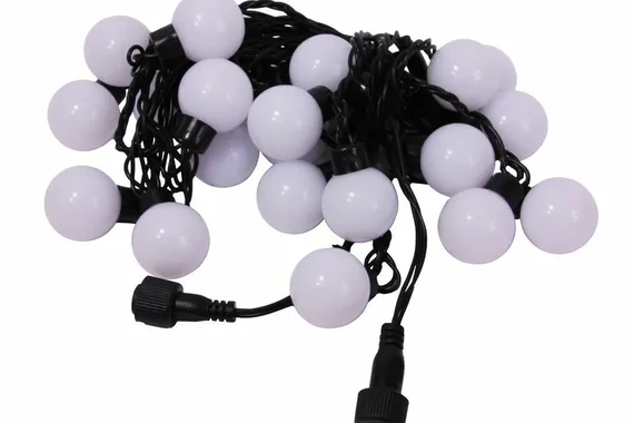 Гирлянда "Шарики", 5м, 40LED BL-550M черный шнур, мульти (7цв) FunRay