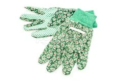 Перчатки садовые х/б с ПВХ Точка S PALISAD