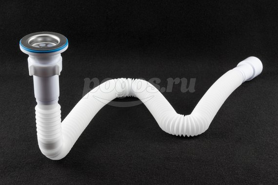 Cифон гофрированный удлиненный 1 1/2"*40/50 Анипласт