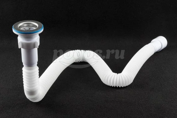 Cифон гофрированный удлиненный 1 1/2"*40/50 Анипласт