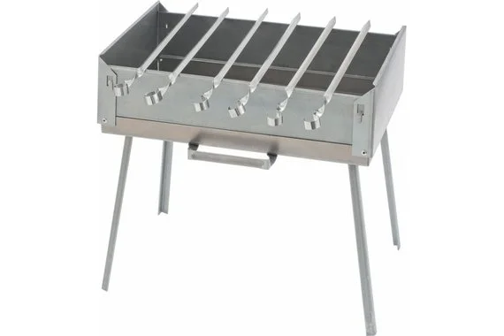 Мангал-дипломат 410*280*210мм т.1,5мм 6 шампуров  