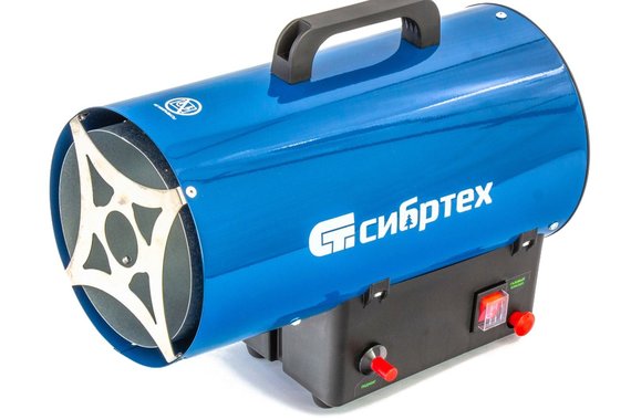 Пушка газовая 15кВт, 500м³/ч, расход 1,01кг/ч, 220В СТГ-15  Сибртех