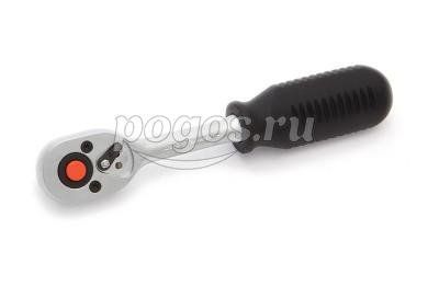 Вороток трещотка флажковая 45 зубцов. 150 мм 1/4"  Дело Техники