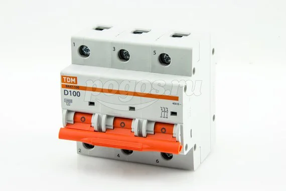 Выключатель автоматич.3п D100А 10kA BA47-100 TDM