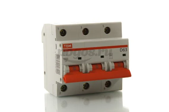 Выключатель автоматич.3п D 63А 10kA BA47-100 TDM