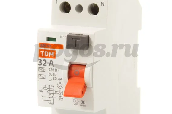 Устройство защитного отключения 2п 32А 30mA ВД1-63 TDM