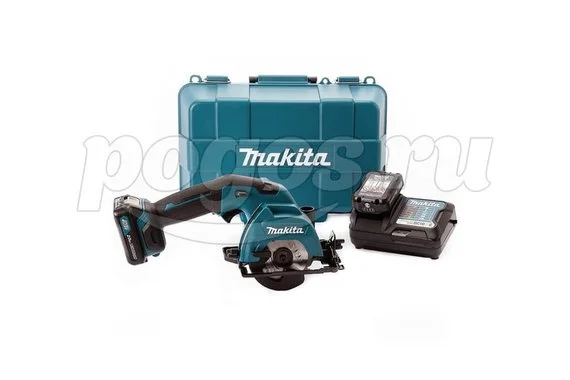 Пила циркулярная акк 12В 1600об/мин 85*15мм Li-ion 2,0А/ч (2акк, ЗУ, кейс) CXT CC301DWAE  MAKITA