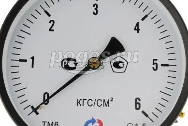 Манометр ТМ-610Р.00 (0...6кгс/см2)М20*1,5: кл.точ.-1,5