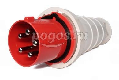 Вилка силовая 125А 380В 3P+PE+N IP54  TDM /10/