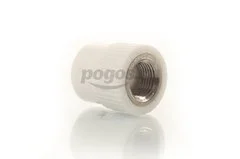 Муфта PP-R комб. d-25 F белый MEERPLAST