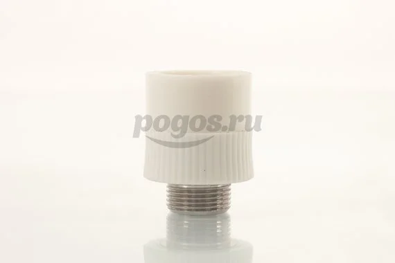 Муфта PP-R комб. d-32 M 3/4" белый MEERPLAST