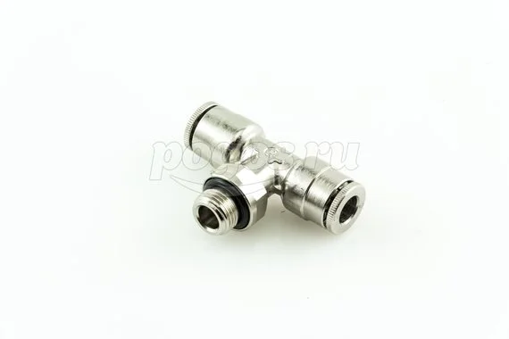 Тройник поворотный с быстросъемным соединениями под шланг 6мм - центр M 1/8 CAMOZZI